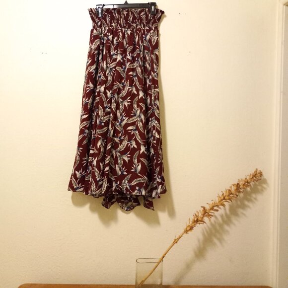 NWT Anthro Reynu Taandon Leaf Print Maxi Skirt Size S - Picture 10 of 16